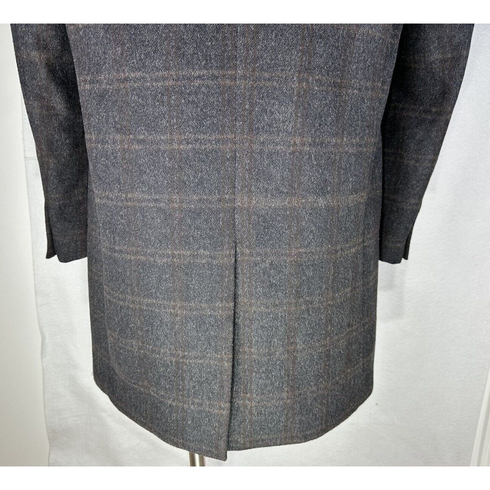Hart Schaffner Marx Luxurious Wool Blend Over Coat 40L Windowpane‎ - Picture 9 of 14